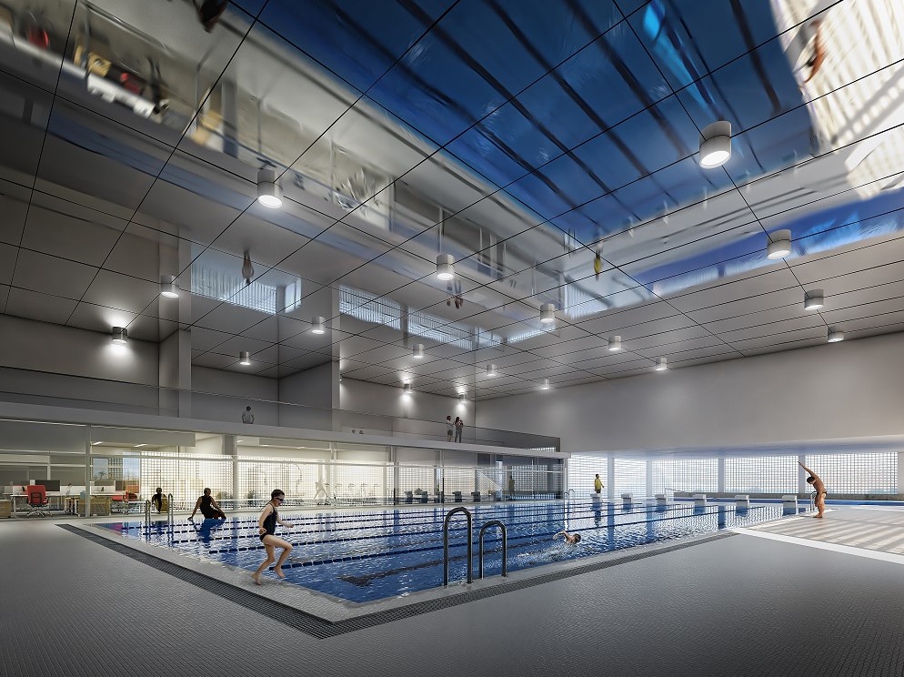 Imagens ilustrativas do projecto de Requalificação e Beneficiação das Piscinas Municipais