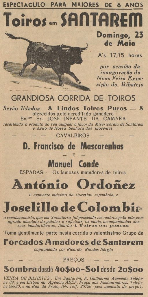 Corrida de Toiros por ocasião da primeira